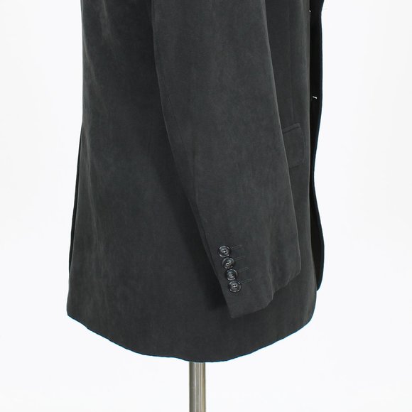 Mark & Spencer 38L Gray Solid 2-Button Sport Coat Blazer Jacket B488 - Picture 8 of 11